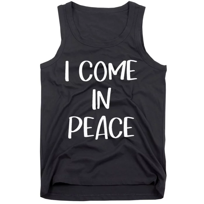 I Come In Peace IM Peace Couple Matching Tank Top