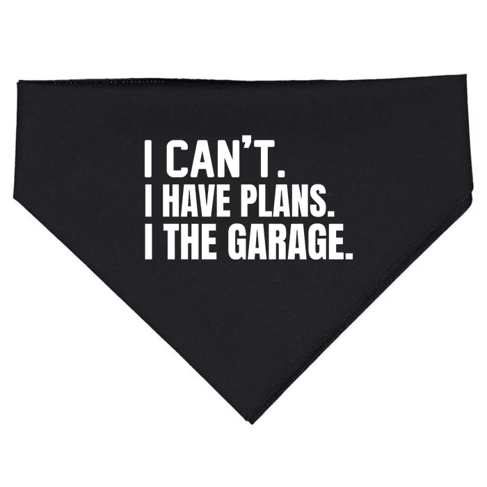 I Can’t I Have Plans In The Garage Car USA-Made Doggie Bandana