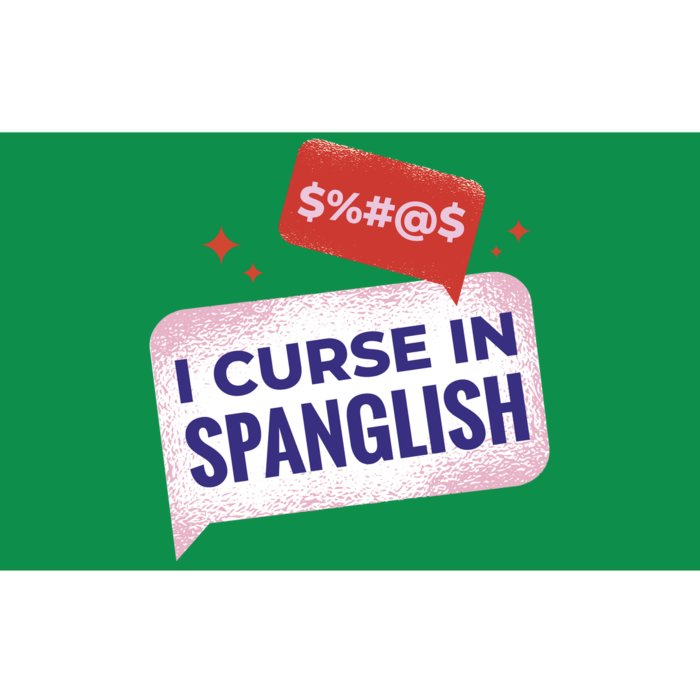 I Curse In Spanglish Funny Spanish Bumper Sticker