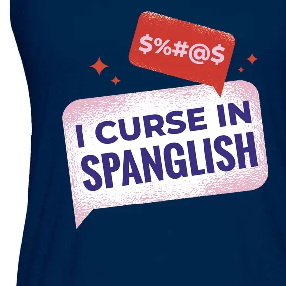 I Curse In Spanglish Funny Spanish Ladies Essential Flowy Tank