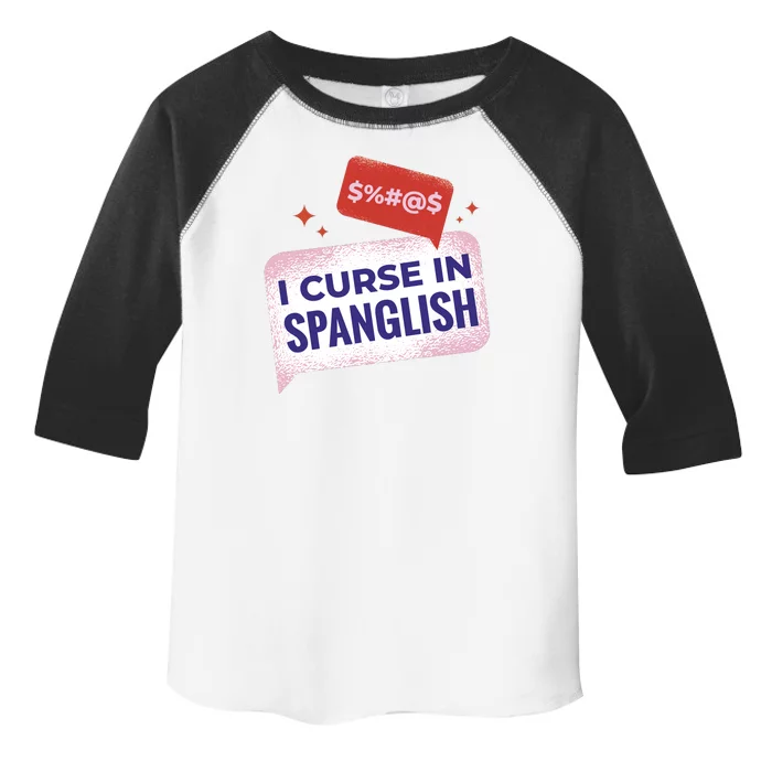 I Curse In Spanglish Funny Spanish Toddler Fine Jersey T-Shirt