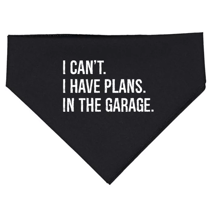 I Can’t I Have Plans In The Garage USA-Made Doggie Bandana