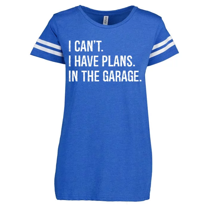 I Can’t I Have Plans In The Garage Enza Ladies Jersey Football T-Shirt