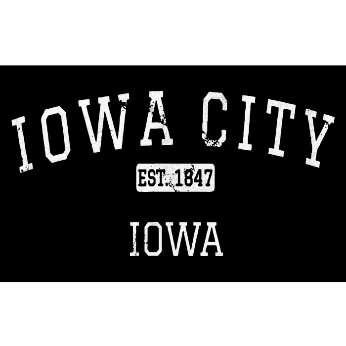 Iowa City Iowa IA Vintage Bumper Sticker