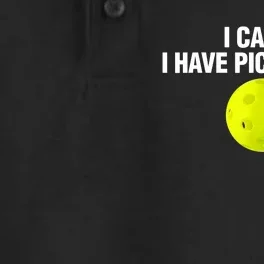 I Can't I Have Pickleball Funny Pickle Ball Player Dry Zone Grid Performance Polo