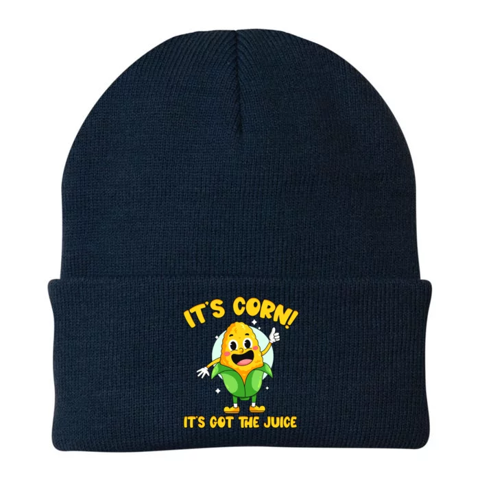 ItS Corn! It Has The Juice Meme Funny Cute Corn Song Gift Knit Cap Winter Beanie