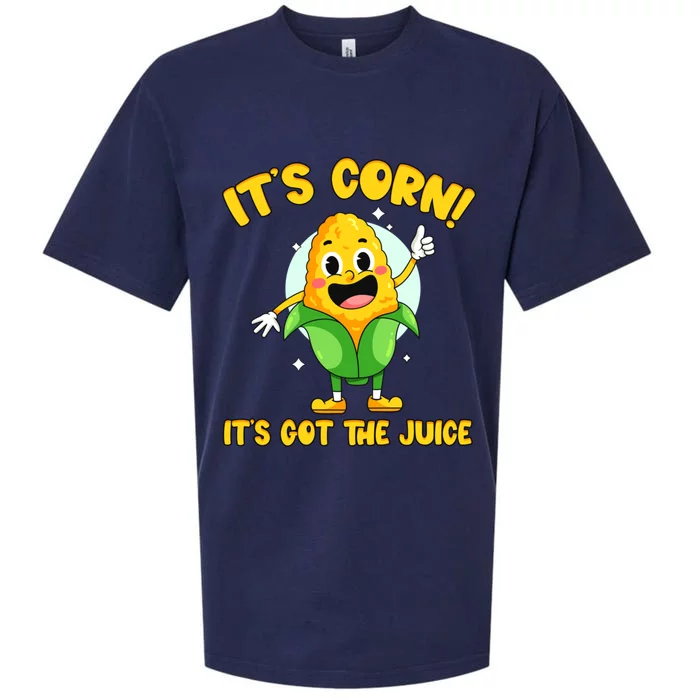 ItS Corn! It Has The Juice Meme Funny Cute Corn Song Gift Sueded Cloud Jersey T-Shirt