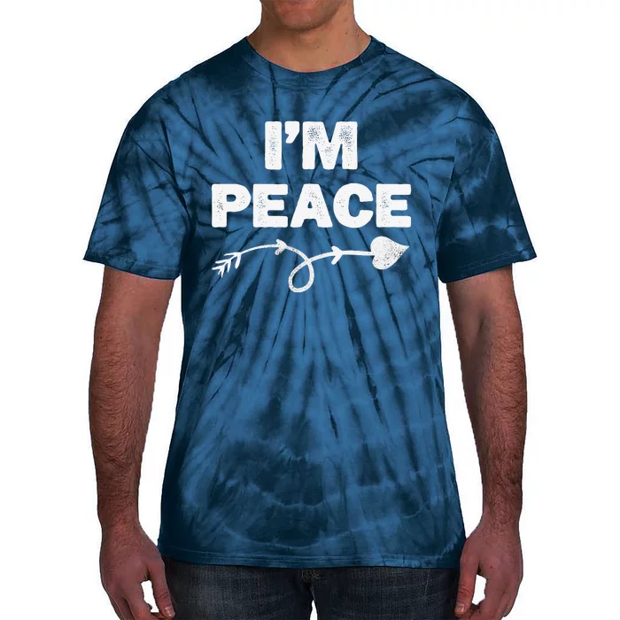 I Come In Peace I'm Peace Apparels Funny Couple's Matching Tie-Dye T-Shirt