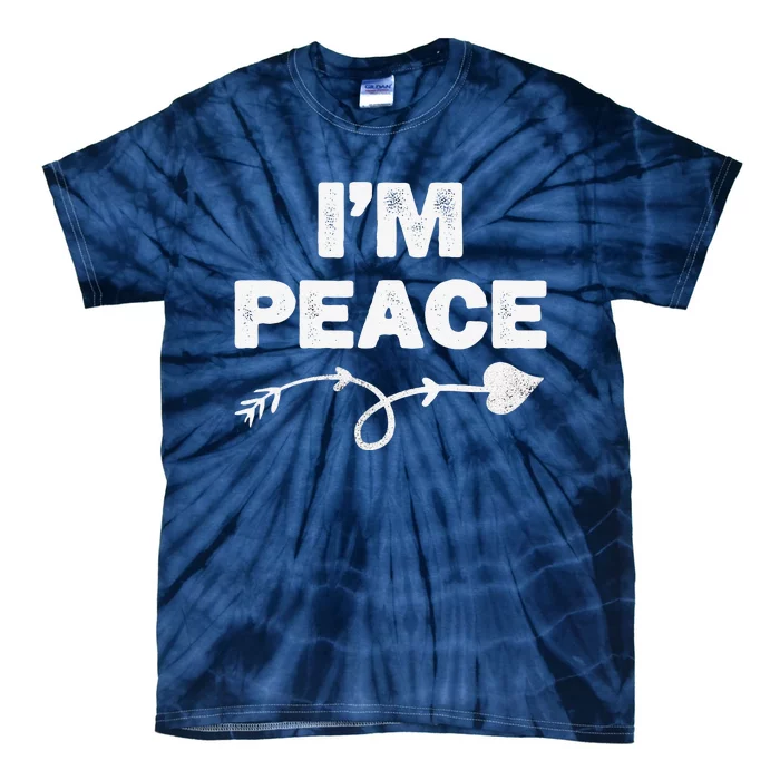 I Come In Peace I'm Peace Apparels Funny Couple's Matching Tie-Dye T-Shirt