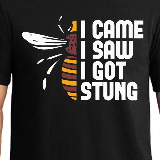 I Came I Saw I Got Stung Funny Beekeeper Bees Beekeeping Pajama Set