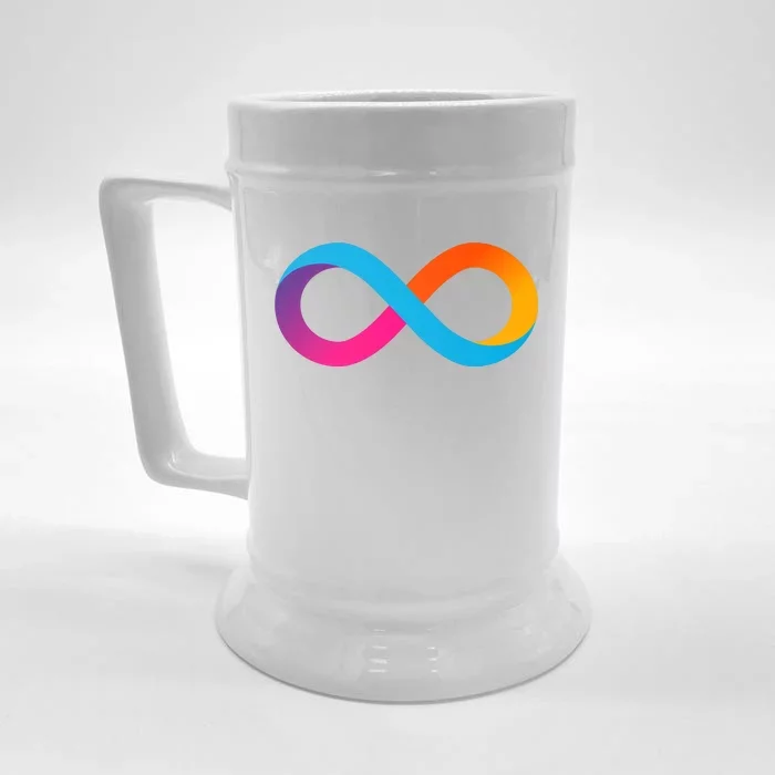 Internet Computer Icp Cryptocurrency Logo Front & Back Beer Stein