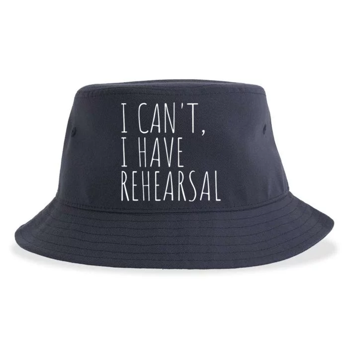 I Can't I Have Rehearsal Theater Drama Acting Sustainable Bucket Hat