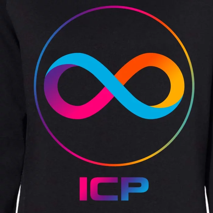 Internet Computer Icp Cryptocurrency Logo Emblem Womens California Wash Sweatshirt