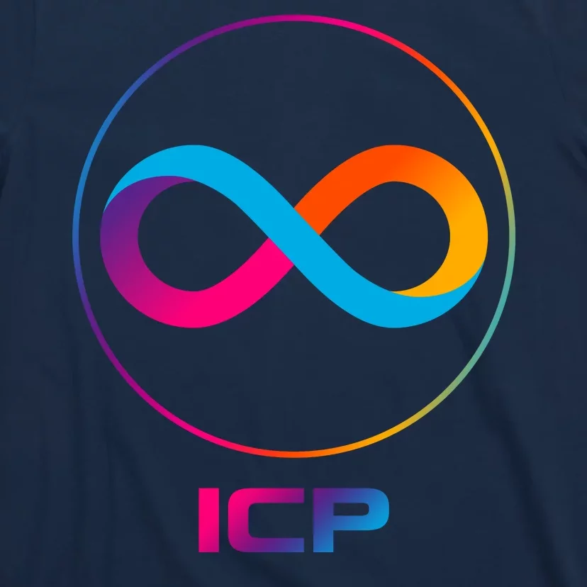 Internet Computer Icp Cryptocurrency Logo Emblem T-Shirt