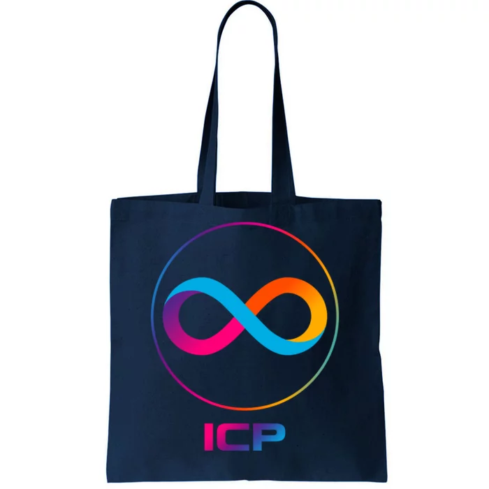 Internet Computer Icp Cryptocurrency Logo Emblem Tote Bag