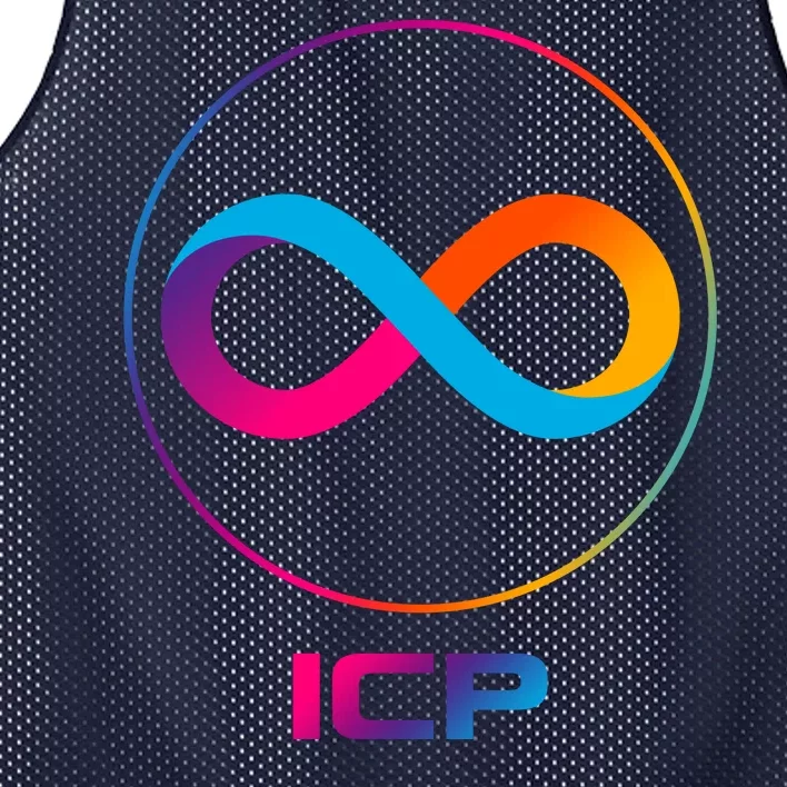 Internet Computer Icp Cryptocurrency Logo Emblem Mesh Reversible Basketball Jersey Tank