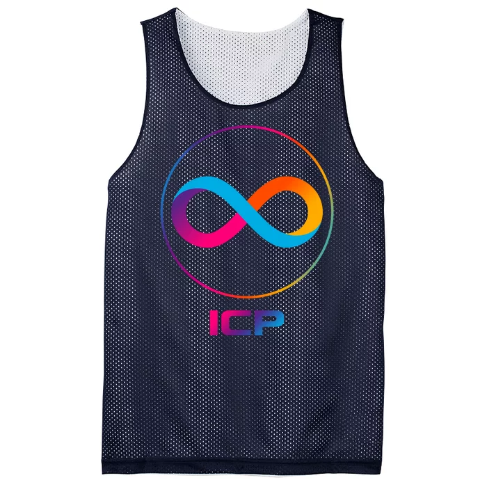 Internet Computer Icp Cryptocurrency Logo Emblem Mesh Reversible Basketball Jersey Tank