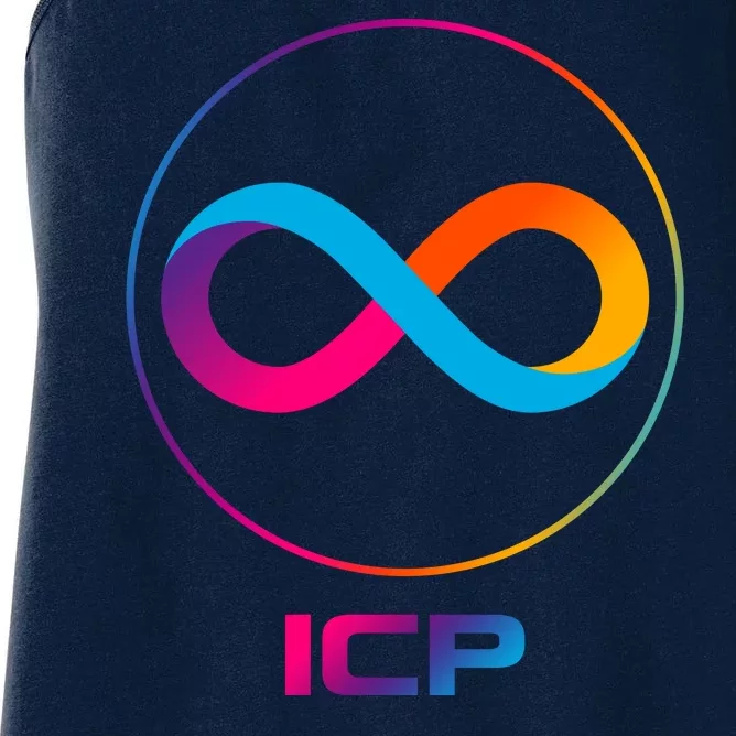 Internet Computer Icp Cryptocurrency Logo Emblem Women's Racerback Tank