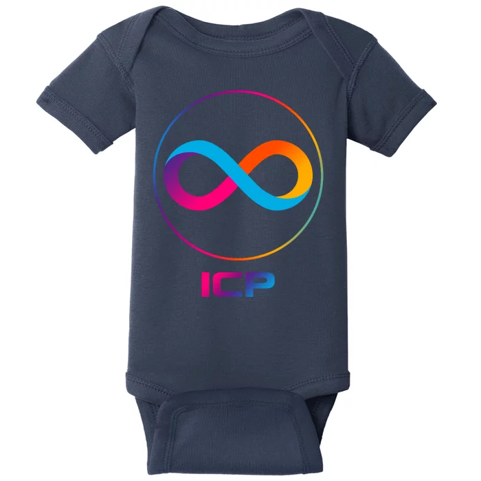 Internet Computer Icp Cryptocurrency Logo Emblem Baby Bodysuit