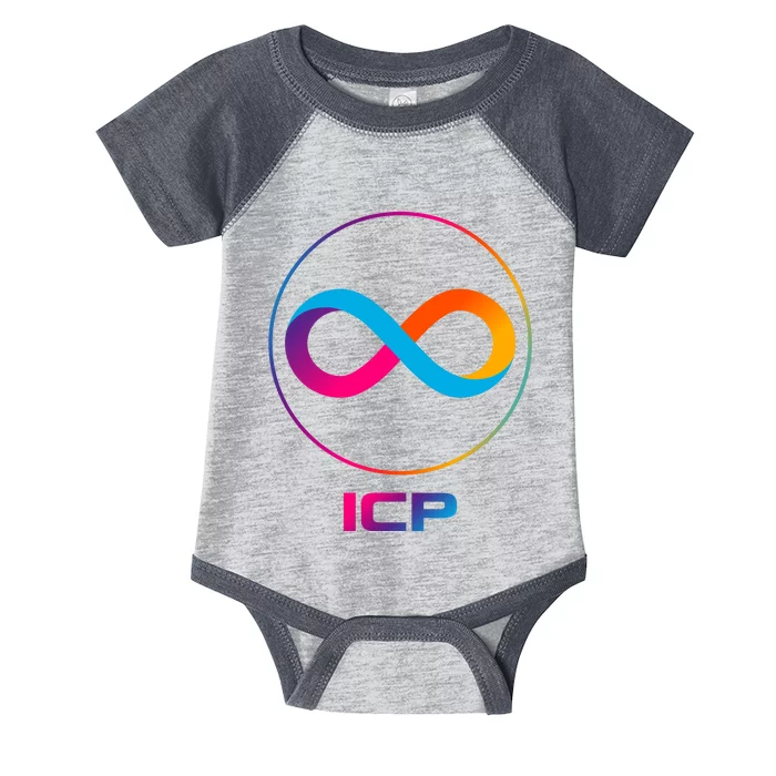 Internet Computer Icp Cryptocurrency Logo Emblem Infant Baby Jersey Bodysuit