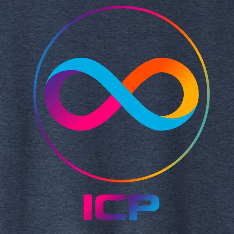 Internet Computer Icp Cryptocurrency Logo Emblem Women's Crop Top Tee