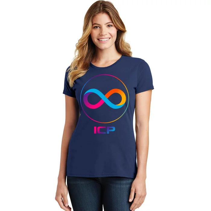 Internet Computer Icp Cryptocurrency Logo Emblem Women's T-Shirt