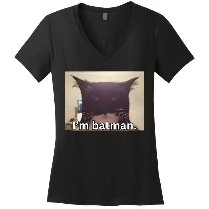 Im Catman Women's V-Neck T-Shirt