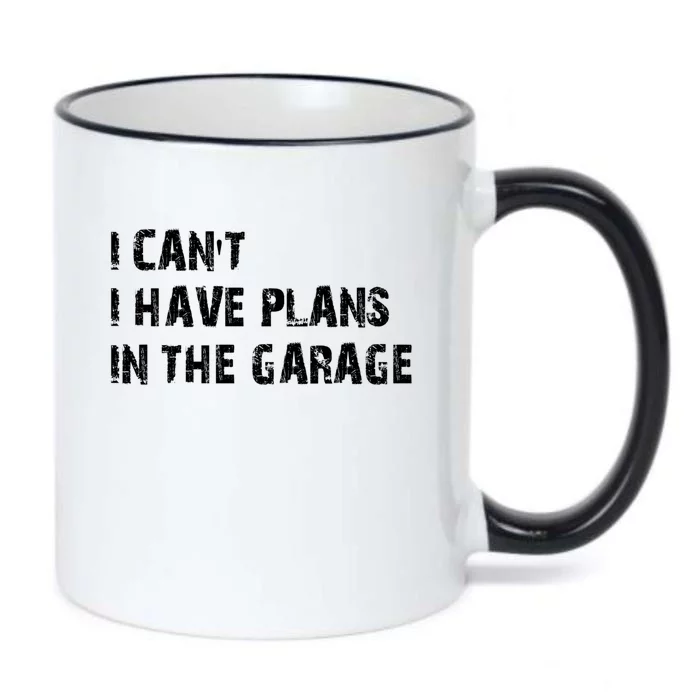 I Cant I Have Plans In The Garage Car Mechanic Design Print Gift Black Color Changing Mug