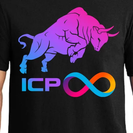 Internet Computer Icp Cryptocurrency Logo Bull Run Pajama Set