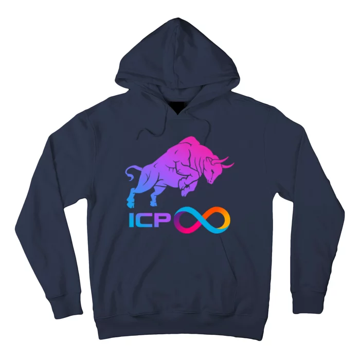 Internet Computer Icp Cryptocurrency Logo Bull Run Hoodie