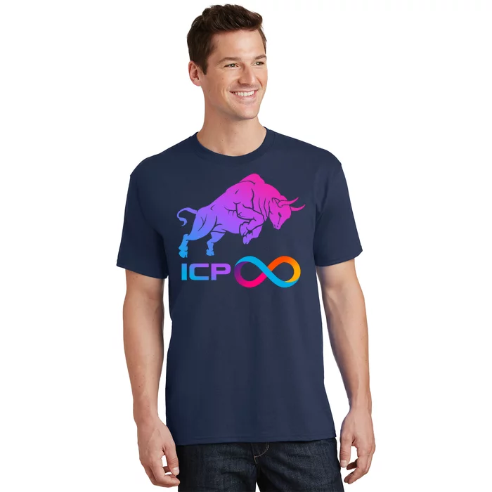 Internet Computer Icp Cryptocurrency Logo Bull Run T-Shirt