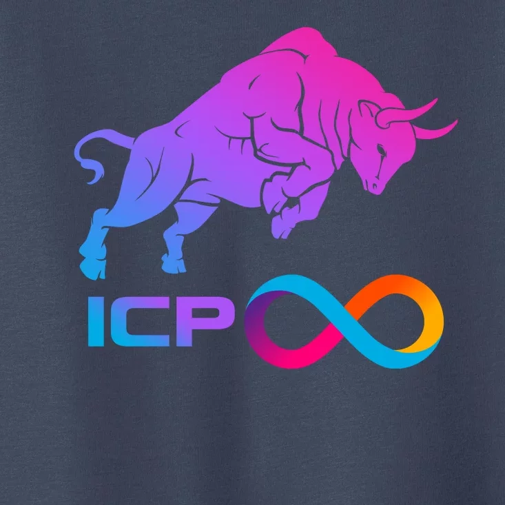 Internet Computer Icp Cryptocurrency Logo Bull Run Toddler T-Shirt