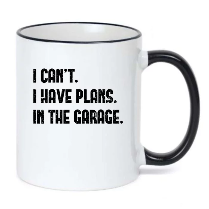 I Cant I Have Plans In The Garage Fathers Day Car Mechanics Gift Black Color Changing Mug