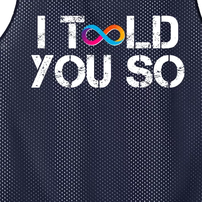 Internet Computer Icp Cryptocurrency Logo I Told You So Mesh Reversible Basketball Jersey Tank