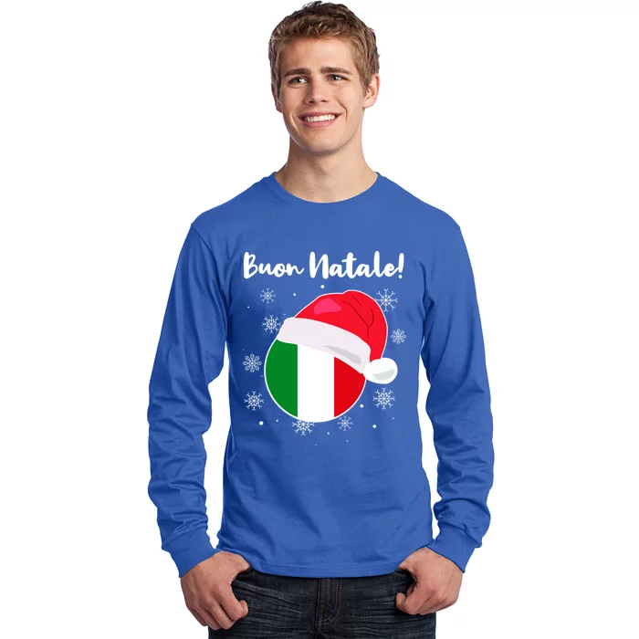 Italy Christmas Italian Christmas Greeting Buon Natale Funny Gift Long Sleeve Shirt