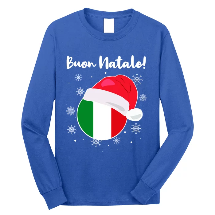 Italy Christmas Italian Christmas Greeting Buon Natale Funny Gift Long Sleeve Shirt