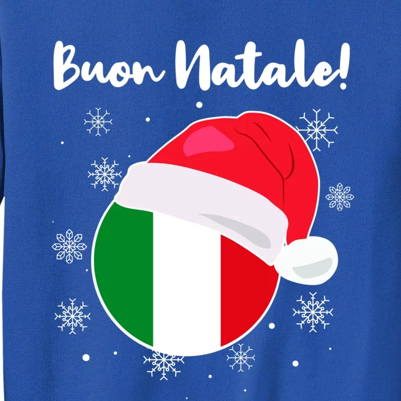 Italy Christmas Italian Christmas Greeting Buon Natale Funny Gift Tall Sweatshirt