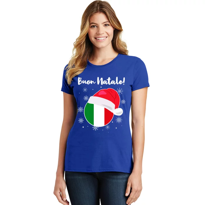 Italy Christmas Italian Christmas Greeting Buon Natale Funny Gift Women's T-Shirt