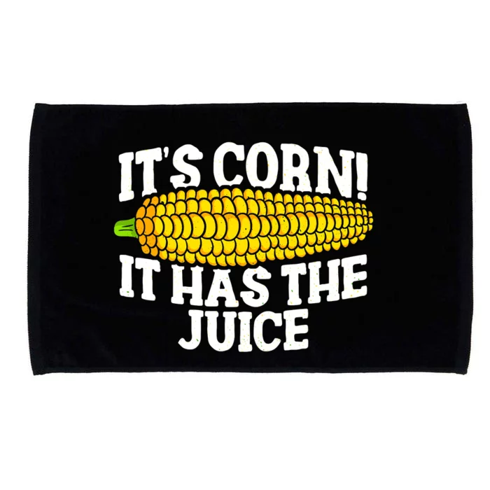 It's Corn! It Has The Juice Meme Funny Cute Corn Song Microfiber Hand Towel