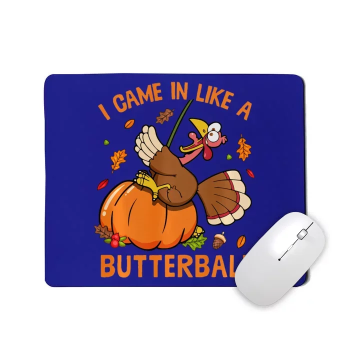 I Came In Like Butterball Funny Thanksgiving Turkey Costume Long Sleeve Mousepad