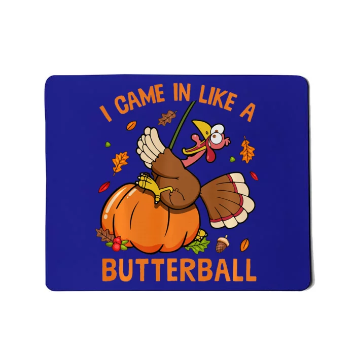 I Came In Like Butterball Funny Thanksgiving Turkey Costume Long Sleeve Mousepad