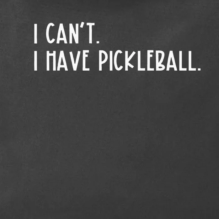 I Can't I Have Pickleball Peace Love Pickleball Coach Zip Tote Bag