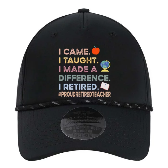 I Came I Taught I Made A Difference I Retired Funny Teacher Performance The Dyno Cap