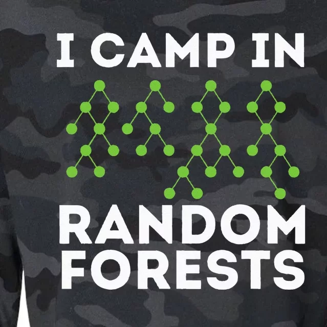 I Camp In Random Forests Data Scientist Science Analyst Cropped Pullover Crew