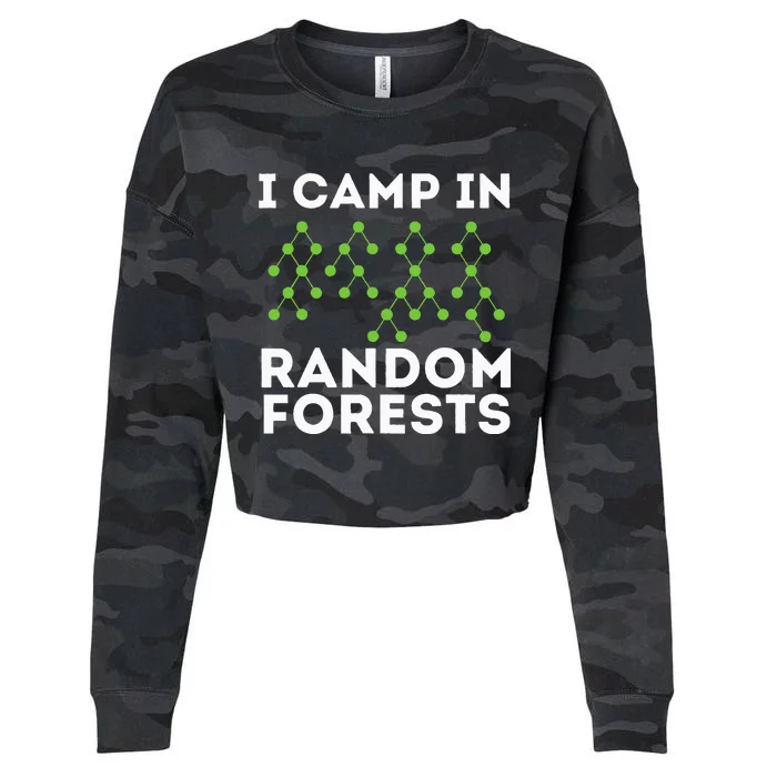 I Camp In Random Forests Data Scientist Science Analyst Cropped Pullover Crew