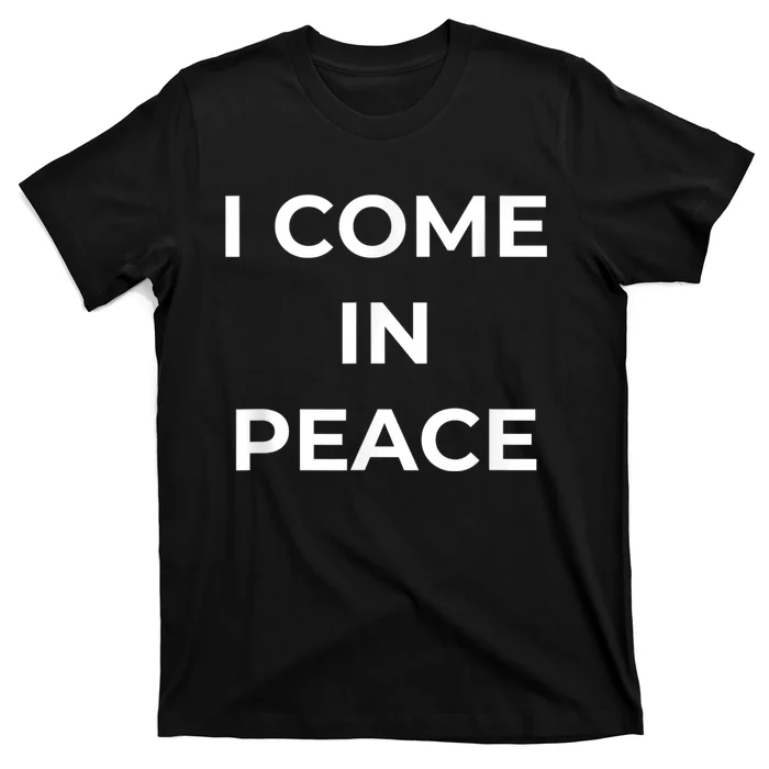 I COME IN PEACE & I'M PEACE Cute Funny Couple Matching New T-Shirt