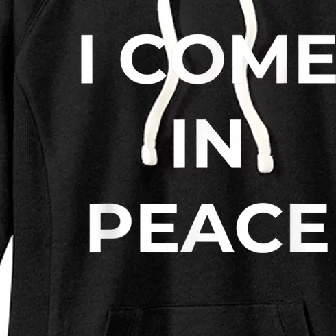 I COME IN PEACE & I'M PEACE Cute Funny Couple Matching New Women's Fleece Hoodie