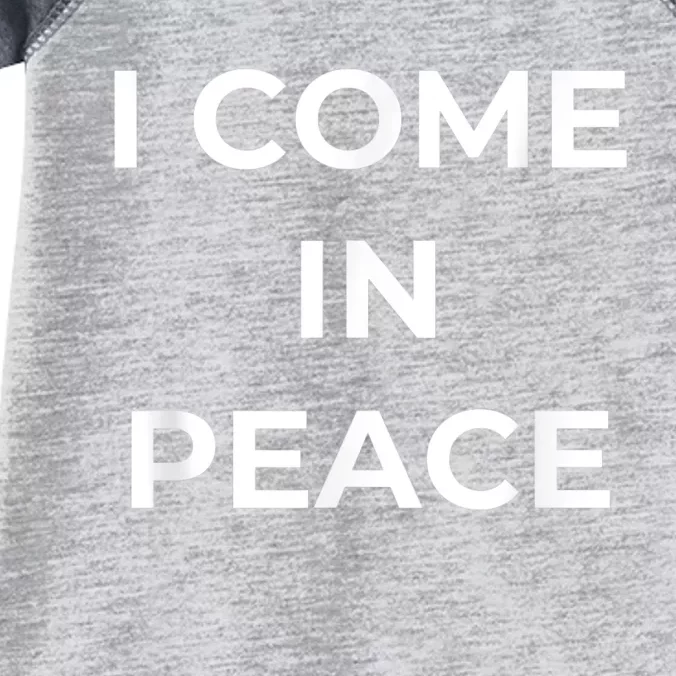 I COME IN PEACE & I'M PEACE Cute Funny Couple Matching New Infant Baby Jersey Bodysuit