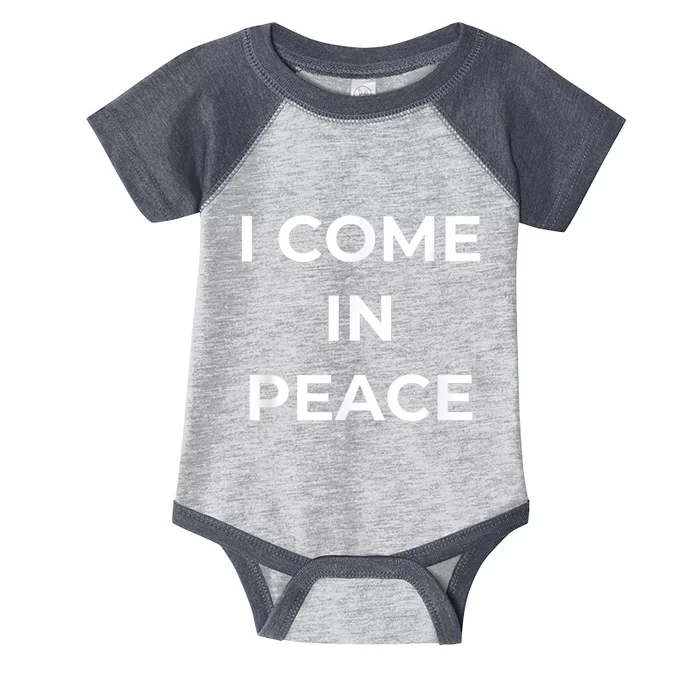 I COME IN PEACE & I'M PEACE Cute Funny Couple Matching New Infant Baby Jersey Bodysuit