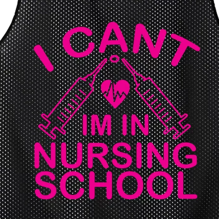 I Cant I'm In Nursing School T Mesh Reversible Basketball Jersey Tank